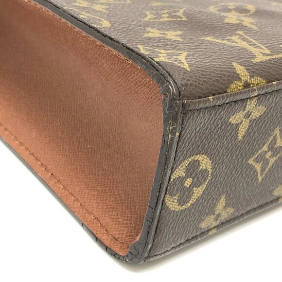 LOUIS VUITTON M51379 Malselv Bag Top Handle Monogram Hand Bag Canvas Brown - Picture 7 of 16